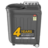 Whirlpool 8.5 kg 5 Star with Auto Restart, End of Cycle Buzzer, Lint Filter and Collar Scrubber Semi Automatic Top Load Washing Machine Grey (MAGIC CLEAN 8.5 GREY DAZZLE (10YR)-N)