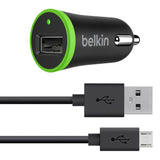 BELKIN UNIVERSAL CAR CHARGER + CABLE BLACK