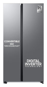 Samsung 653L WI-FI Enabled SmartThings Side By Side Inverter Refrigerator (RS76CG8113SLHL, EZ Clean Steel)