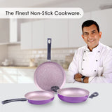 Wonderchef Valencia Plus 3 Pcs Cookware Set Purple
