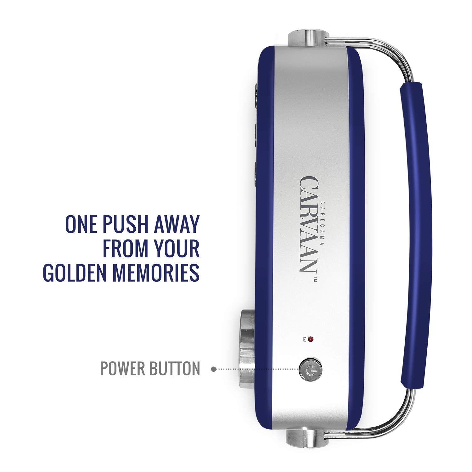 Saregama Carvaan Premium Hindi - Portable Music Player with 5000 Preloaded Songs, FM/BT/AUX (Royal Blue)