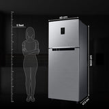 Samsung 301 L, 3 Star, Convertible 5-in-1 Digital Inverter with Display Frost Free Double Door Refrigerator (RT34C4523S9/HL, Silver, Refined Inox, 2024 Model)
