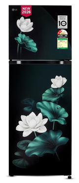 LG 251 L, 2 Star, Frost-Free Smart Inverter Double Door Convertible Refrigerator (GLT2526XWEL, Emerald Lotus, Smart & Dairy Mode, Express Freeze & Convertible Space for More Storage, 2026 Model)