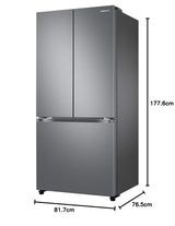 Samsung 550 L, Convertible, Digital Inverter, Frost Free French Door Refrigerator (RF57A5032S9/TL, Silver, Refined Inox)