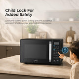 Midea 28 L Convection Microwave oven with Air Fry & Grill (MMOP03XA-ECSEBK) | 326 Auto cook menu | 900W | Child Lock