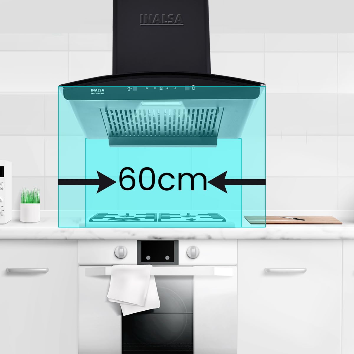 Inalsa Cooker Hood Zylo 60BKMAC