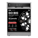 IFB 15 Place Settings with DeepClean® Technology Freestanding Dishwasher (Neptune VX15, Dark Silver, 70° Hot Water Wash with Hygienic Steam Drying, Perfect for Indian Utensils)
