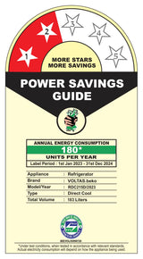 Voltas Beko, A Tata Product 183 L 2 Star Direct Cool Single Door Refrigerator (RDC215D/S0WBR0M0000GO, Hairline Blue, With Fresh Box Technology