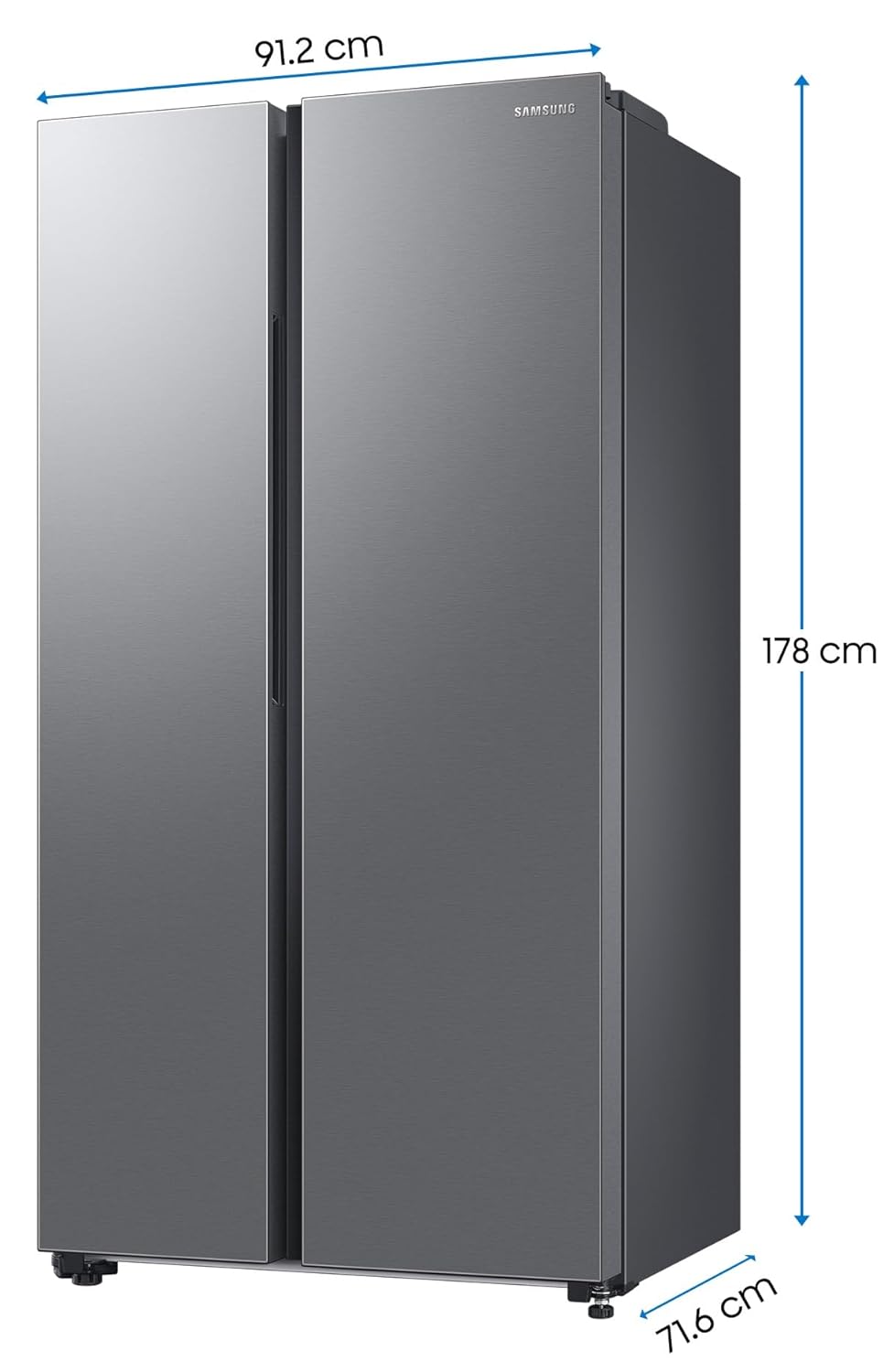 Samsung 653L WI-FI Enabled SmartThings Side By Side Inverter Refrigerator (RS76CG8113SLHL, EZ Clean Steel)