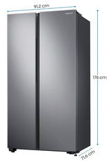 Samsung 700 L SBS Star Inverter Frost Free Side by Side Refrigerator RS72R5011SL RL STNLS(Used Condition)