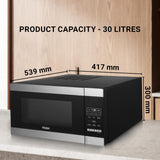 Haier 30L Convection Microwave Oven (HIL3001ARSB, Black) (Minor Dent)