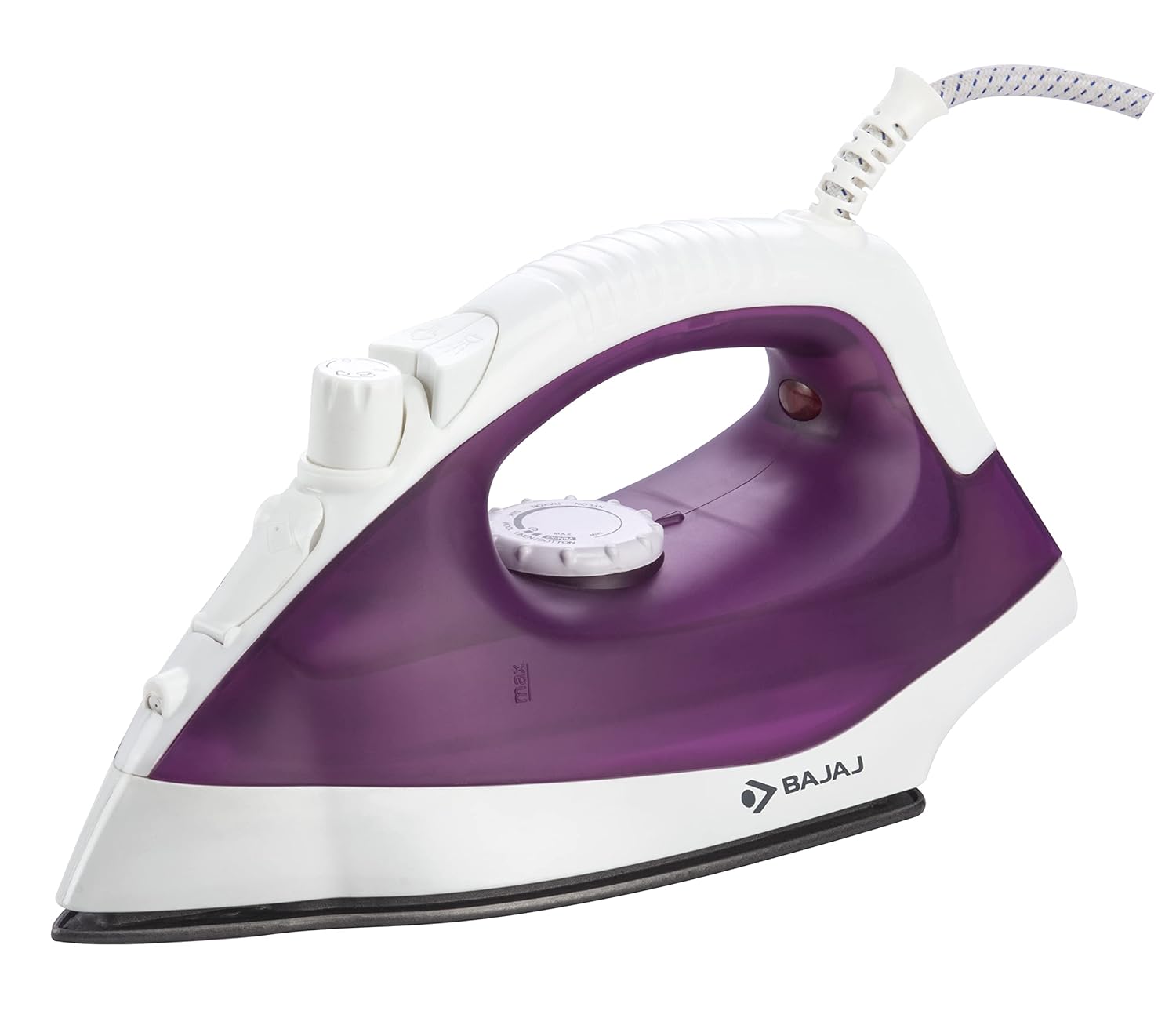 Bajaj MX 16 Steam iron Purple white 1400W (Steam Iron)