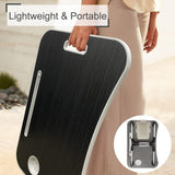 GoRogue Foldable Wooden Mini Laptop Table for Bed, Study Table with Drawer