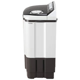 LG 8.0 Kg 5 Star Semi-Automatic Top Loading Washing Machine with Roller Jet Pulsator, Wind Jet Dry, Soak & Rat Away Technology (P8030SGAZ, Collar Scrubber & Rust Free Plastic Base, Dark Gray)