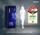 Whirlpool 192 L 4 Star Icemagic Powercool Direct-Cool Single Door Refrigerator with Base Drawer (215 IMPC ROY 4S SAPPHIRE MULIA-Z)