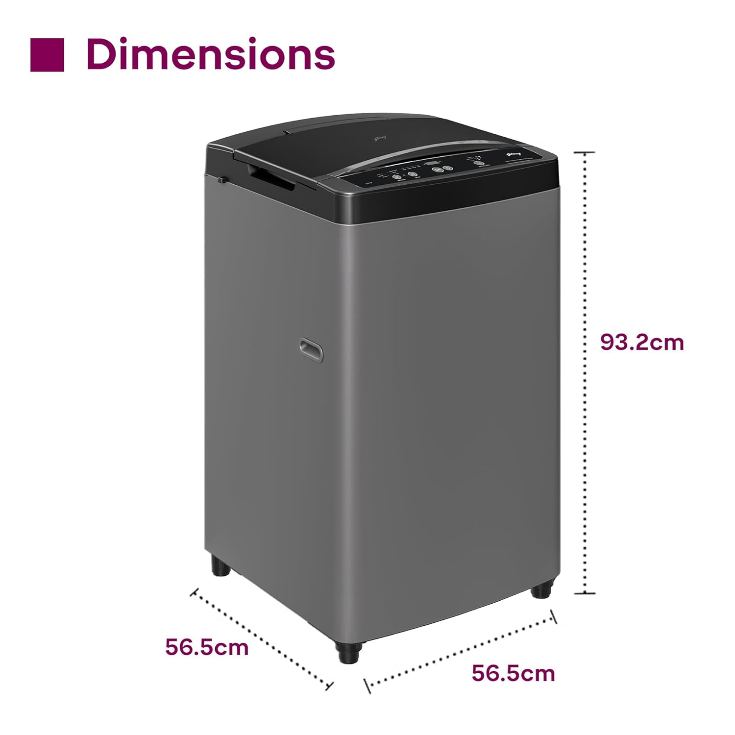 Godrej Smart Choice 7 Kg 5 Star, 5 Years Comprehensive Warranty, AI Tech, Fills Tub At ~0 Water Pressure, Fully-Automatic Top Load Washing Machine (WTEON ALP 70 5.0 FDUN GPGR, Graphite Grey)