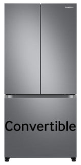 Samsung 550 L, Convertible, Digital Inverter, Frost Free French Door Refrigerator (RF57A5032S9/TL, Silver, Refined Inox)