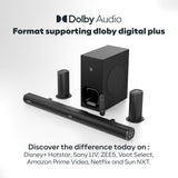 GOVO GoSurround 990 Dolby Digital | 525W Sound bar, 5.1 Channel Home Theatre, 6.5" Wireless subwoofer and Satellite Speakers, HDMI, Opt, AUX, USB & Bluetooth, 3 Equalizer Modes, LED Display (Black)