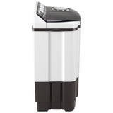 LG 8.0 Kg 5 Star Semi-Automatic Top Loading Washing Machine with Roller Jet Pulsator, Wind Jet Dry, Soak & Rat Away Technology (P8030SGAZ, Collar Scrubber & Rust Free Plastic Base, Dark Gray)