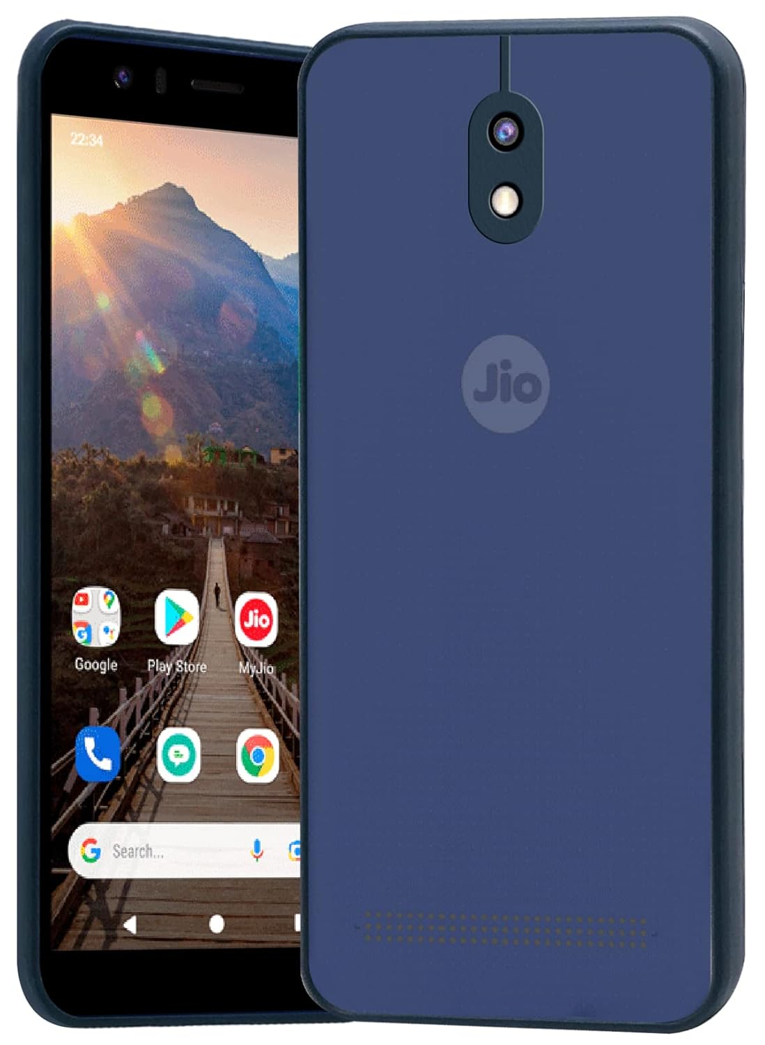 Reconnect JioPhone Next Case Blue