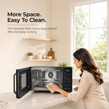 Midea 28 L Convection Microwave oven with Air Fry & Grill (MMOP03XA-ECSEBK) | 326 Auto cook menu | 900W | Child Lock