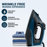 Inalsa PowerSteam 2400 2400 W Steam Iron (Black/Blue)