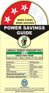 Haier 520L 3Star Lumiere French Door 4-Door Side by Side Frost Free Refrigerator|Convertible|Wi-Fi|Inverter|Colourful Display Panel|My zone|Sun Lit Interior (HRB-600MGU1, Mirror Glass)