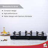 Wonderchef Platinum Plus 3 Burner Auto Cooktop Black