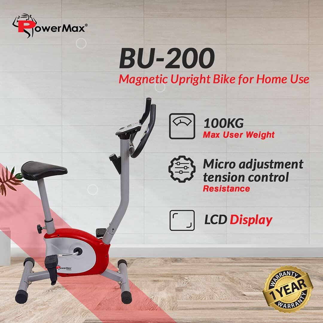 powermax fitness bu-200 upright stationary exercise bike