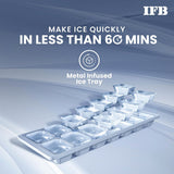 IFB 187L 2 Star Direct-Cool Single Door Refrigerator (IFBDC-2132NBFE, Floral Falls Blue) Extraordinary Space with Humidity Controller