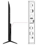 TCL 139 cm (55 inches) Metallic Bezel Less Series 4K Ultra HD Smart LED Google TV 55V6C (Black)