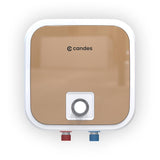 Candes Square Water Geyser 15 Litre | 2000W Copper Element | 8-Bar Pressure | 3-Level Safety | 5-Star Water Heater for home | Energy Efficient | 7 Yr tank & 2 Yr Product Manufacturer Warranty | Rose Gold