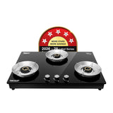 Beyond Appliances Quantum Pro 3 Burner | Gas Saver Stove | 5 Star Energy Rated | Auto Ignition | 77% Energy Efficient| Full Brass burners | LPG & PNG | ISI & LERC Certified