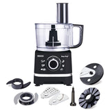 INALSA Food Processor with Atta Kneader 800 Watts|1.4L Processing Bowl 7 Accessories including Dough Maker Electric Chopper,French Fry Cutter, Slicer,Shredder,Meat Mincer Dough Maker Machine, Easy Prep