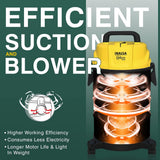 INALSA Wet and Dry Vacuum Cleaner for Home,20 LTR Capacity,1400 W,20 kPa Suction,Blower Function,HEPA Filter,Wet Vacuum Cleaner for Sofa,Metal Telescopic Tube,SS Body,Heavy Duty (Micro WD20)