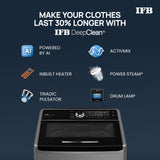 IFB 10 Kg 5 Star Inverter Fully Automatic Top Load Washing Machine (DeepClean, TL100RB2SID, Power Steam With In Built Heater, Royal Blue)