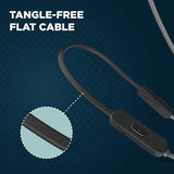 JBL T205BT Wireless Bluetooth in Ear Neckband Headphones with Mic (Black)