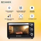 Faber Fotg Bk 24 Liter Oven Toaster Grill,Black,24 Liter,1600W