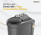 Whirlpool 8.5 kg 5 Star with Auto Restart, End of Cycle Buzzer, Lint Filter and Collar Scrubber Semi Automatic Top Load Washing Machine Grey (MAGIC CLEAN 8.5 GREY DAZZLE (10YR)-N)