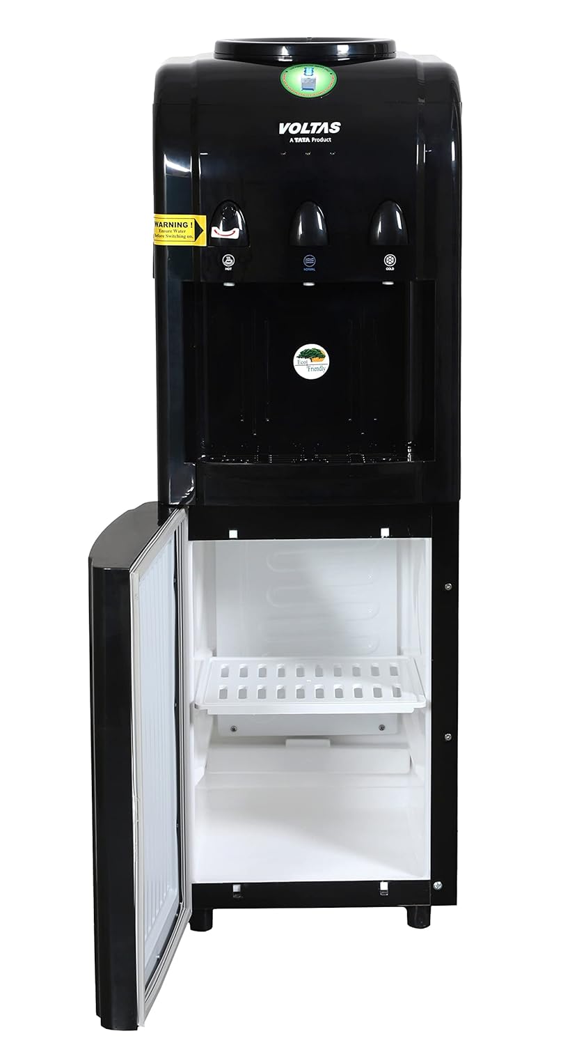 Voltas Pearl RB Hot, Cold and Normal Floor Standing Water Dispenser(Black)