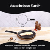 Wonderchef Valencia Non-Stick Cookware 3 Piece Set Black