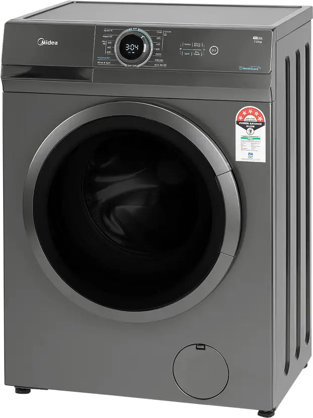 MF100W70/T-IN, MIDEA, FAFL 7.0 KG, MF100 SERIES, SILVER COLOUR (open Box Like New)