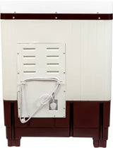 Midea 7.5 KG Semi Automatic Top Loading Washing Machine, Rust proof Body, Air Dry Function with 1300 RPM (MWMSA075PPG, Maroon White)