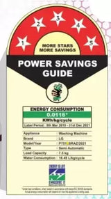 LG 10 kg 5 Star Semi Automatic Top Load Washing Machine, P1040RGAZ