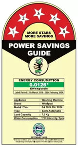 Whirlpool 7.0 Kg 5 Star MAGIC CLEAN Semi-Automatic Top Loading Washing Machine (MAGIC CLEAN RYL SRS 7.0 GREY DAZZLE (5YR)