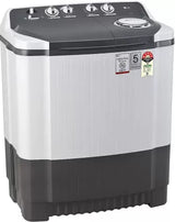 LG 7 Kg 5 Star Wind Jet Dry Semi-Automatic Top Loading Washing Machine (P7020NGAZ, Dark Gray, Rat Away Feature)