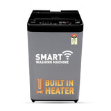 Panasonic 8 Kg Wifi Fully-Automatic Top Loading Smart Washing Machine (NA-F80CH4CRB, Charcoal Inox Grey, 2025 Model, Drynamic Spin)