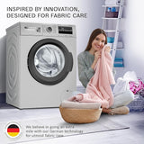 Bosch 8 kg, 5 Star, AI Active Water+, Anti-Tangle, Steam Anti Bacterial, Anti-Wrinkle Fully-Automatic Front Loading Washing Machine (WAJ2826BIN, In-Built Heater, Shiny Silver)