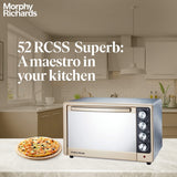 Morphy Richards 50Rcss Superb Otg Oven 1800 Watts 52 Litre Oven Toaster Griller Convection Fan & Rotisserie Function In-Built Dehydrate Function Mirror Finish Door Gold & Black