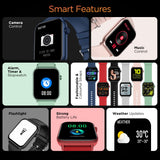 Fire-Boltt Ninja Fit Smartwatch Full Touch 1.69 & 120+ Sports Modes with IP68, Multi UI Screen, Over 100 Cloud Based Watch Faces, Built in Games (Beige)